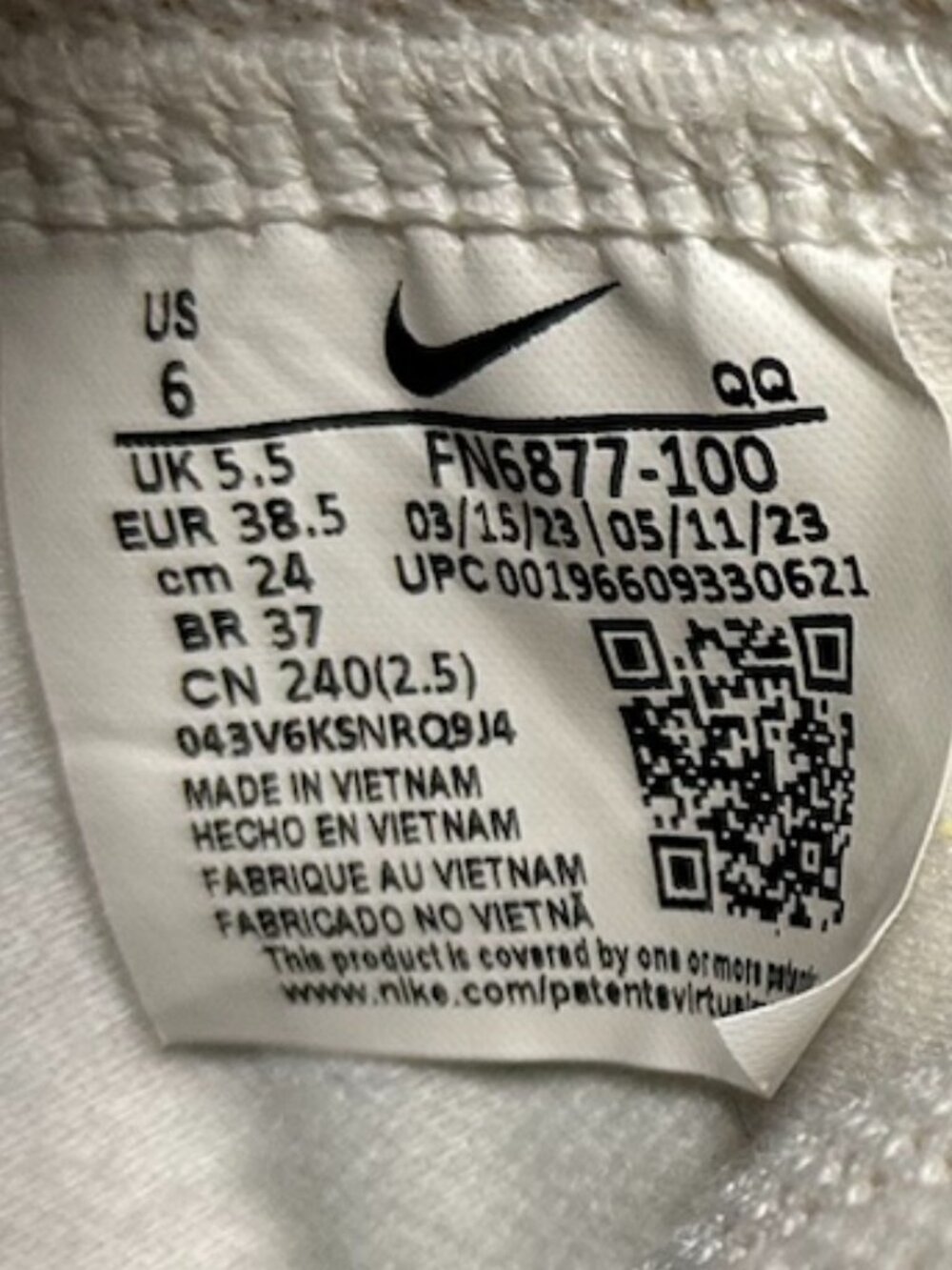 Nike Blazer Mid '77 "Washed Denim" EUC White/Navy/Cream Sneakers Men's Size 6 - Picture 16 of 16